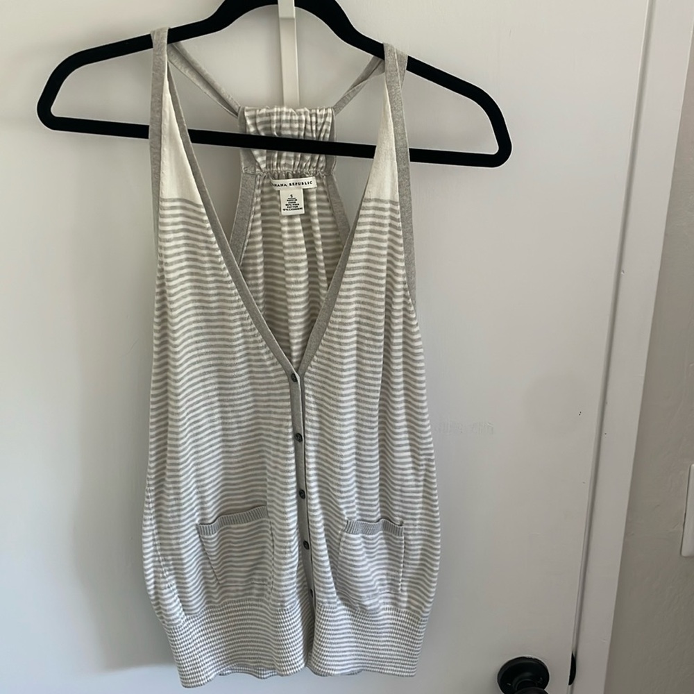 Banana Republic Striped Sweater Vest